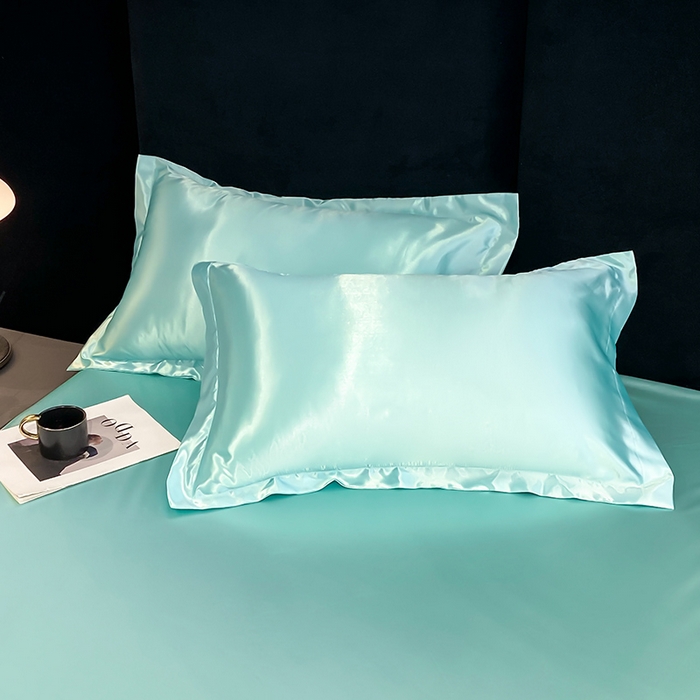 91家纺网 家纺一手货源 找家纺 合纵跨境工厂 2025新款水洗真丝床笠隔尿床单床垫保护套跨境外贸JIT一件代发TEMU亚马逊希音包过核价TPU防水床笠 \\\" 天之蓝