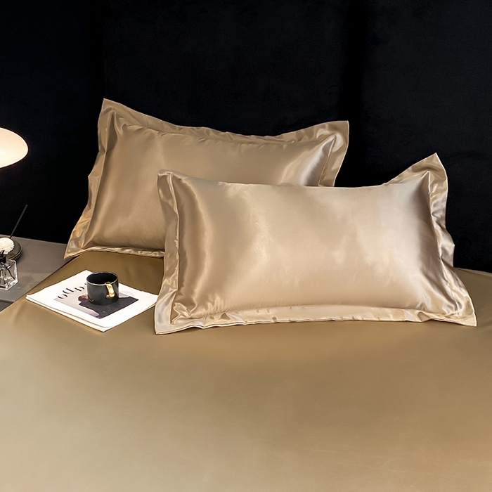 91家纺网 家纺一手货源 找家纺 合纵跨境工厂 2025新款水洗真丝床笠隔尿床单床垫保护套跨境外贸JIT一件代发TEMU亚马逊希音包过核价TPU防水床笠 \" 香槟金