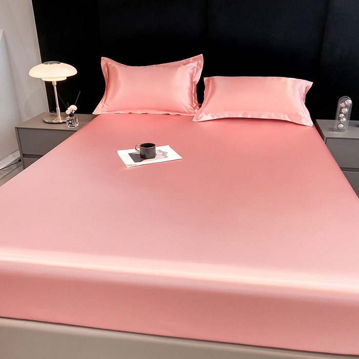 91家纺网 家纺一手货源 找家纺 合纵跨境工厂 2025新款水洗真丝床笠隔尿床单床垫保护套跨境外贸JIT一件代发TEMU亚马逊希音包过核价TPU防水床笠 \" 胭脂玉