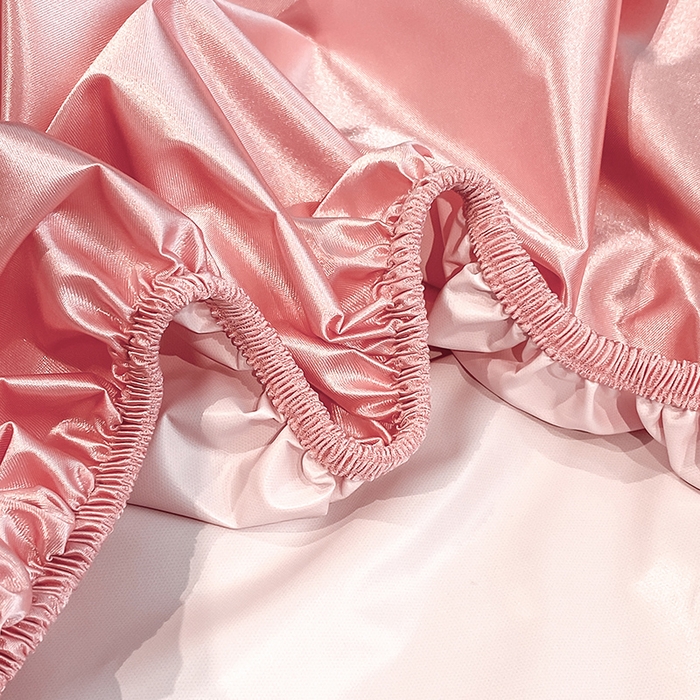 91家纺网 家纺一手货源 找家纺 合纵跨境工厂 2025新款水洗真丝床笠隔尿床单床垫保护套跨境外贸JIT一件代发TEMU亚马逊希音包过核价TPU防水床笠 \" 胭脂玉