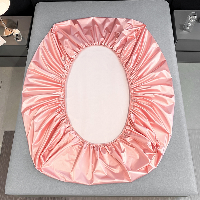 91家纺网 家纺一手货源 找家纺 合纵跨境工厂 2025新款水洗真丝床笠隔尿床单床垫保护套跨境外贸JIT一件代发TEMU亚马逊希音包过核价TPU防水床笠 \" 胭脂玉