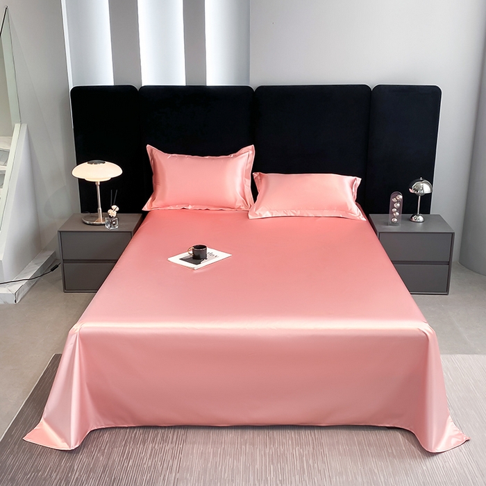 91家纺网 家纺一手货源 找家纺 合纵跨境工厂 2025新款水洗真丝床笠隔尿床单床垫保护套跨境外贸JIT一件代发TEMU亚马逊希音包过核价TPU防水床笠 \" 胭脂玉