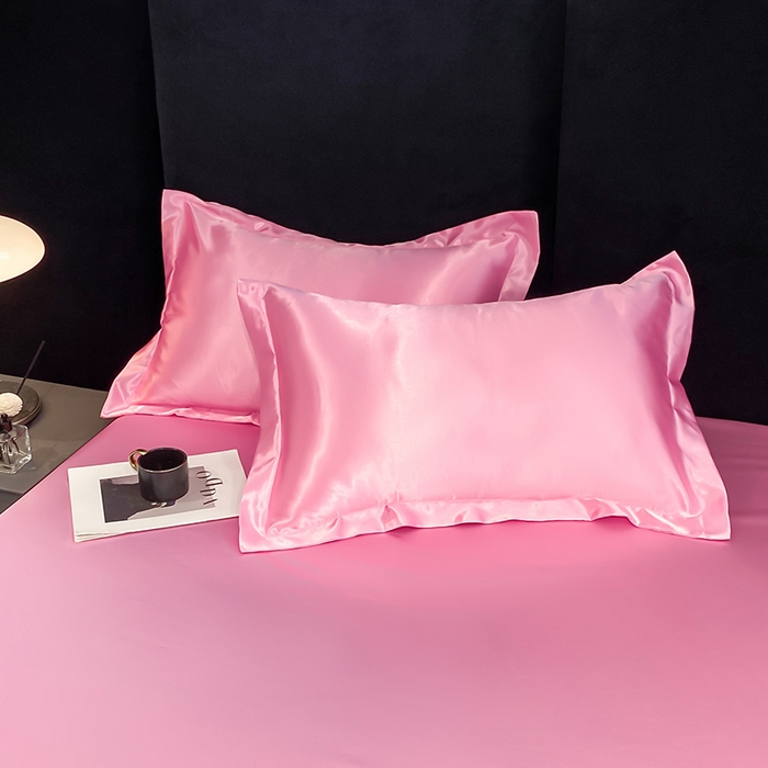 91家纺网 家纺一手货源 找家纺 合纵跨境工厂 2025新款水洗真丝床笠隔尿床单床垫保护套跨境外贸JIT一件代发TEMU亚马逊希音包过核价TPU防水床笠 \" 樱花粉