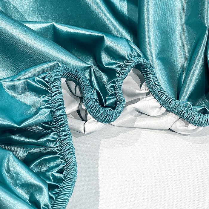 91家纺网 家纺一手货源 找家纺 合纵跨境工厂 2025新款水洗真丝床笠隔尿床单床垫保护套跨境外贸JIT一件代发TEMU亚马逊希音包过核价TPU防水床笠 \" 月光蓝