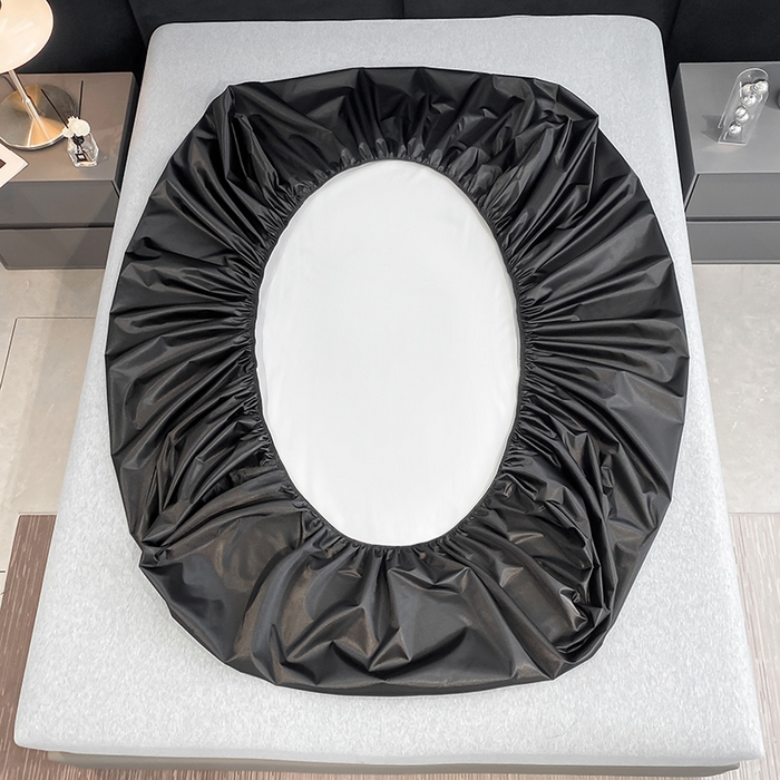 91家纺网 家纺一手货源 找家纺 合纵跨境工厂 2025新款水洗真丝床笠隔尿床单床垫保护套跨境外贸JIT一件代发TEMU亚马逊希音包过核价TPU防水床笠 \\\" 至尊黑