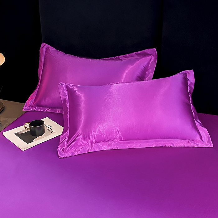 91家纺网 家纺一手货源 找家纺 合纵跨境工厂 2025新款水洗真丝床笠隔尿床单床垫保护套跨境外贸JIT一件代发TEMU亚马逊希音包过核价TPU防水床笠 \" 紫罗兰