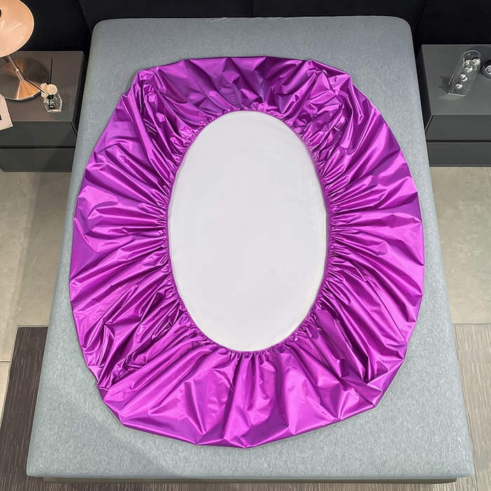 91家纺网 家纺一手货源 找家纺 合纵跨境工厂 2025新款水洗真丝床笠隔尿床单床垫保护套跨境外贸JIT一件代发TEMU亚马逊希音包过核价TPU防水床笠 \" 紫罗兰