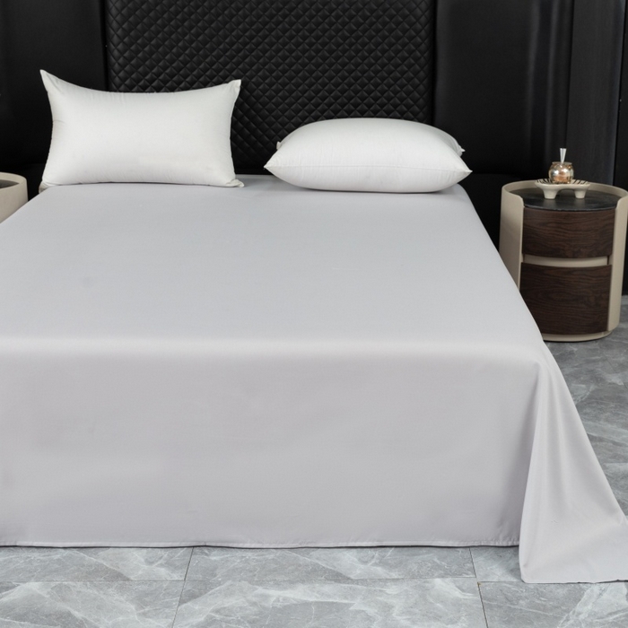 91家纺网 家纺一手货源 找家纺 合纵跨境工厂 2025新款爆款水洗棉单床单跨境外贸JIT一件代发TEMU亚马逊希音包过核价床单单件 浅灰色