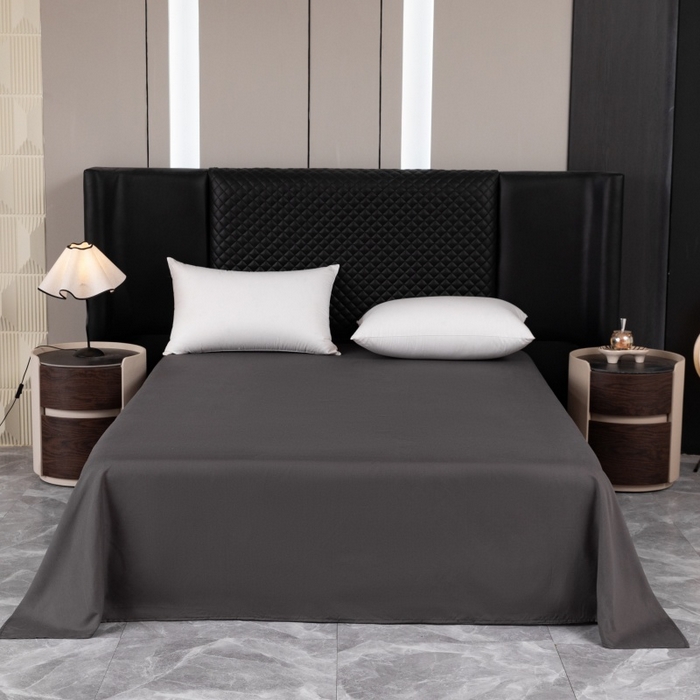 91家纺网 家纺一手货源 找家纺 合纵跨境工厂 2025新款爆款水洗棉单床单跨境外贸JIT一件代发TEMU亚马逊希音包过核价床单单件 深灰色