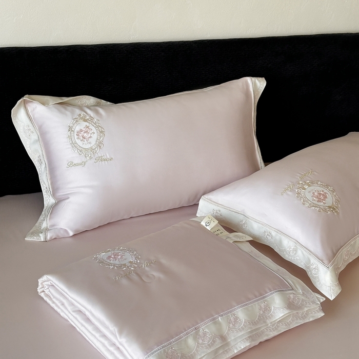 91家纺网 家纺一手货源 找家纺 汇庭 2025春夏新款繁华之间夏被系列夏凉被单夏被 粉色