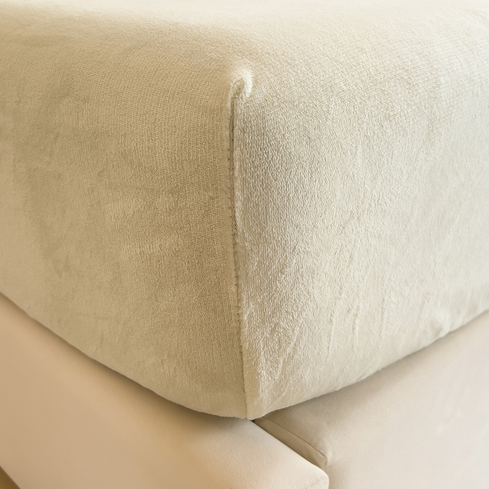 91家纺网 家纺一手货源 找家纺 合纵跨境工厂 2025新款加厚简约牛奶绒刺绣系列跨境外贸JIT一件代发TEMU亚马逊希音包过核价 床笠 奶油米