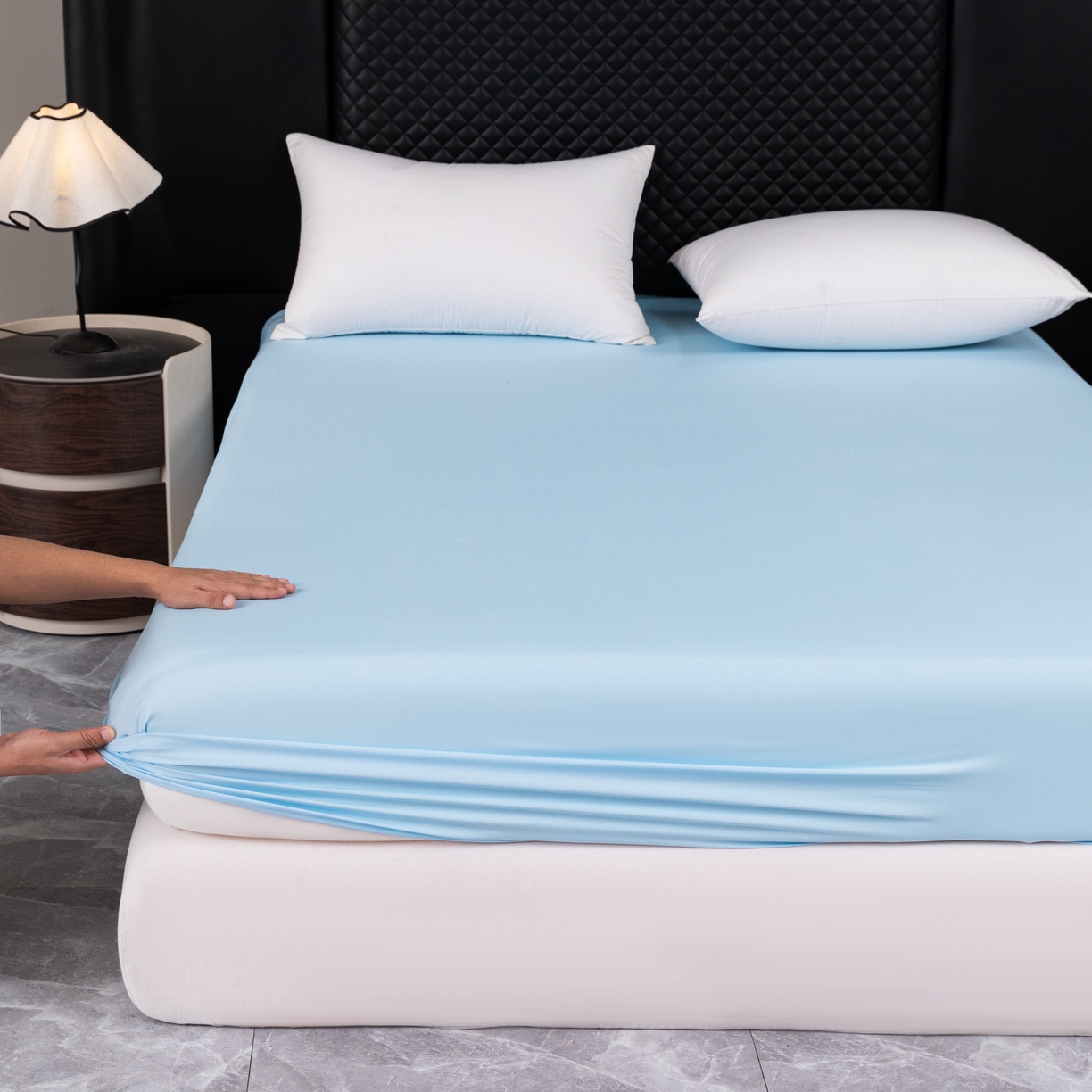 91家纺网 家纺一手货源 找家纺 （总）合纵跨境工厂 2025新款跨境专供爆款水洗棉单床笠跨境外贸JIT一件代发TEMU亚马逊希音包过核价床笠单件