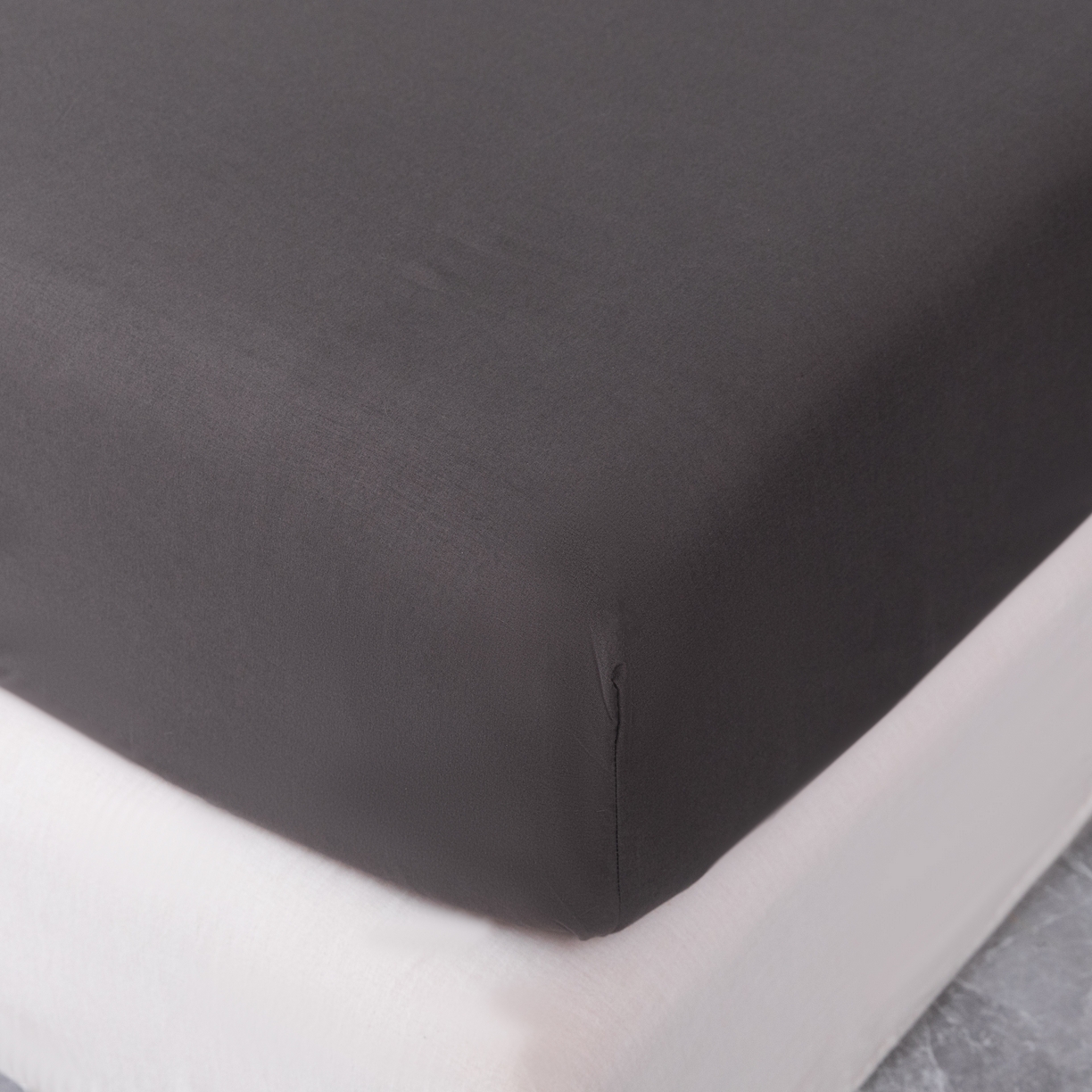 91家纺网 家纺一手货源 找家纺 合纵跨境工厂 2025新款跨境专供爆款水洗棉单床笠跨境外贸JIT一件代发TEMU亚马逊希音包过核价床笠单件 深灰色