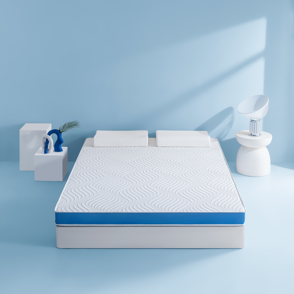 91家纺网 家纺一手货源 找家纺 （总）合纵跨境工厂 2025新款17/25D记忆海绵床垫跨境外贸JIT一件代发TEMU亚马逊希音包过核价立体针织