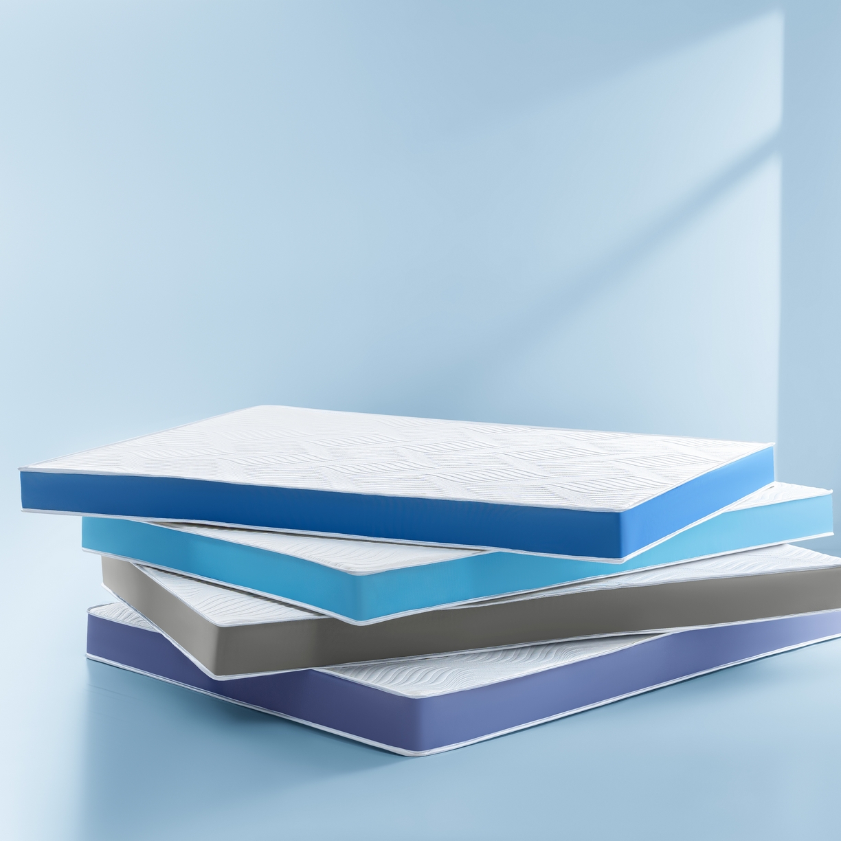 91家纺网 家纺一手货源 找家纺 （总）合纵跨境工厂 2025新款17/25D记忆海绵床垫跨境外贸JIT一件代发TEMU亚马逊希音包过核价立体针织