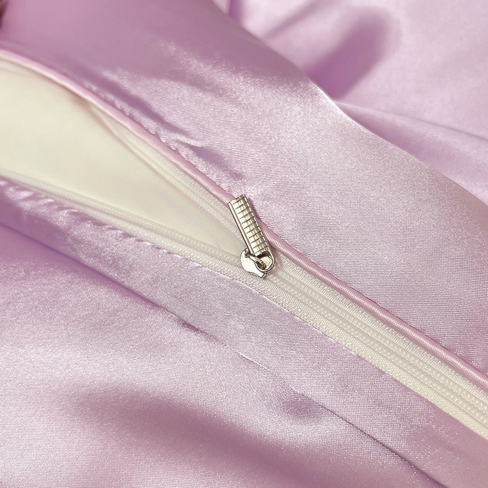 91家纺网 家纺一手货源 找家纺 合纵跨境工厂 新款水洗真丝纯色四件套跨境外贸JIT一件代发TEMU亚马逊希音包过核价冰丝床单款床笠款四件套 香芋紫