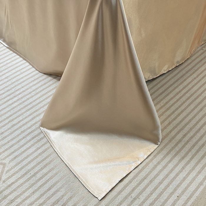 91家纺网 家纺一手货源 找家纺 合纵跨境工厂 新款水洗真丝纯色四件套跨境外贸JIT一件代发TEMU亚马逊希音包过核价冰丝床单款床笠款四件套 银灰拼米