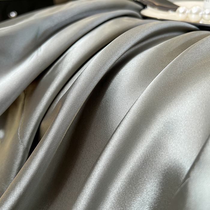91家纺网 家纺一手货源 找家纺 合纵跨境工厂 新款水洗真丝纯色四件套跨境外贸JIT一件代发TEMU亚马逊希音包过核价冰丝床单款床笠款四件套 银灰驼