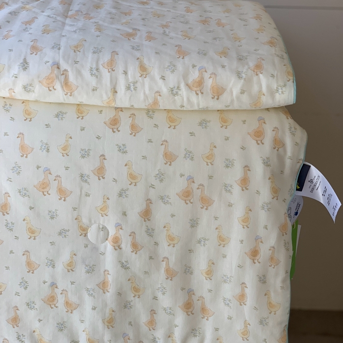 91家纺网 家纺一手货源 找家纺 汇庭 2025春夏新款双层纱凉感被系列夏凉被空调被单夏被 凉爽鸭