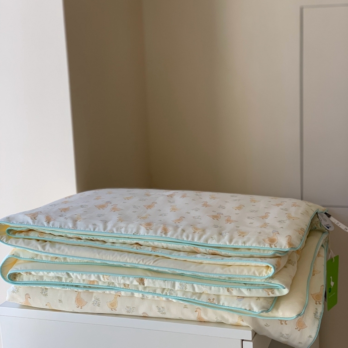 91家纺网 家纺一手货源 找家纺 汇庭 2025春夏新款双层纱凉感被系列夏凉被空调被单夏被 凉爽鸭