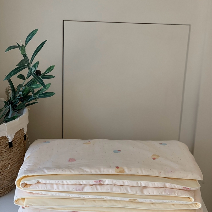 91家纺网 家纺一手货源 找家纺 汇庭 2025春夏新款双层纱凉感被系列夏凉被空调被单夏被 七彩蛋糕