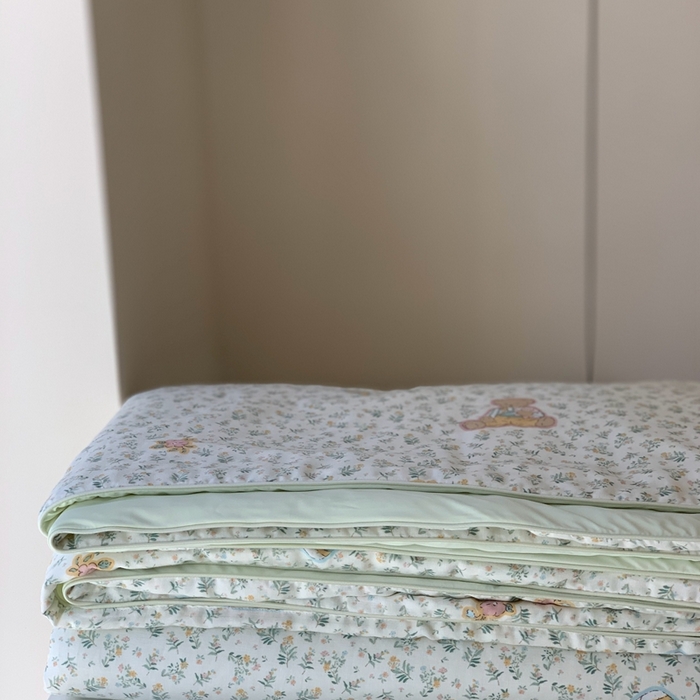 汇庭 2025春夏新款双层纱凉感被系列夏凉被空调被单夏被 青草熊