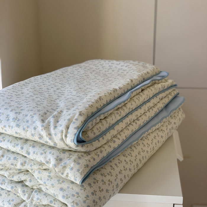 91家纺网 家纺一手货源 找家纺 汇庭 2025春夏新款双层纱凉感被系列夏凉被空调被单夏被 清禾