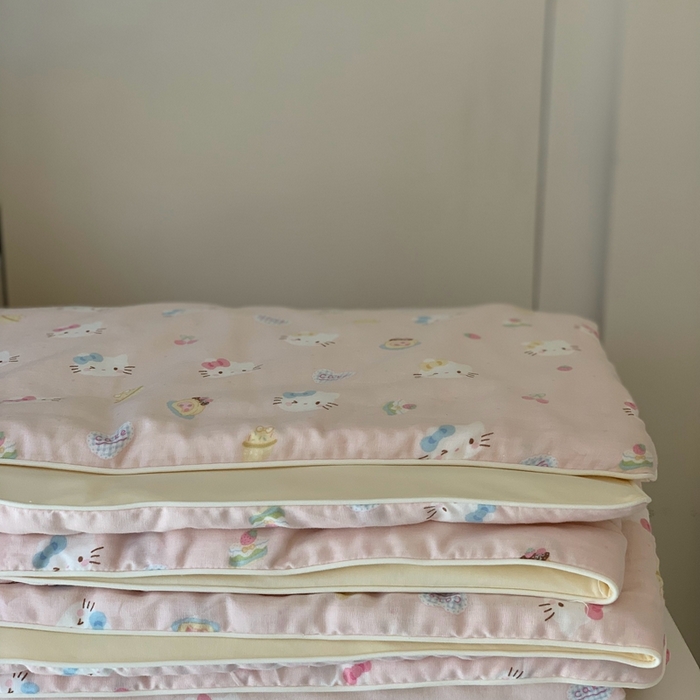 汇庭 2025春夏新款双层纱凉感被系列夏凉被空调被单夏被 甜味猫咪