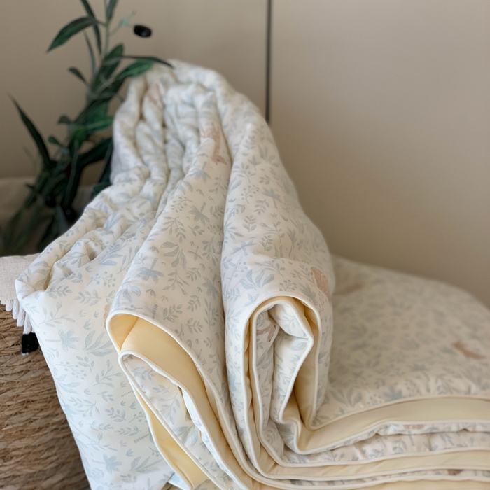 汇庭 2025春夏新款双层纱凉感被系列夏凉被空调被单夏被 小鹿伙伴