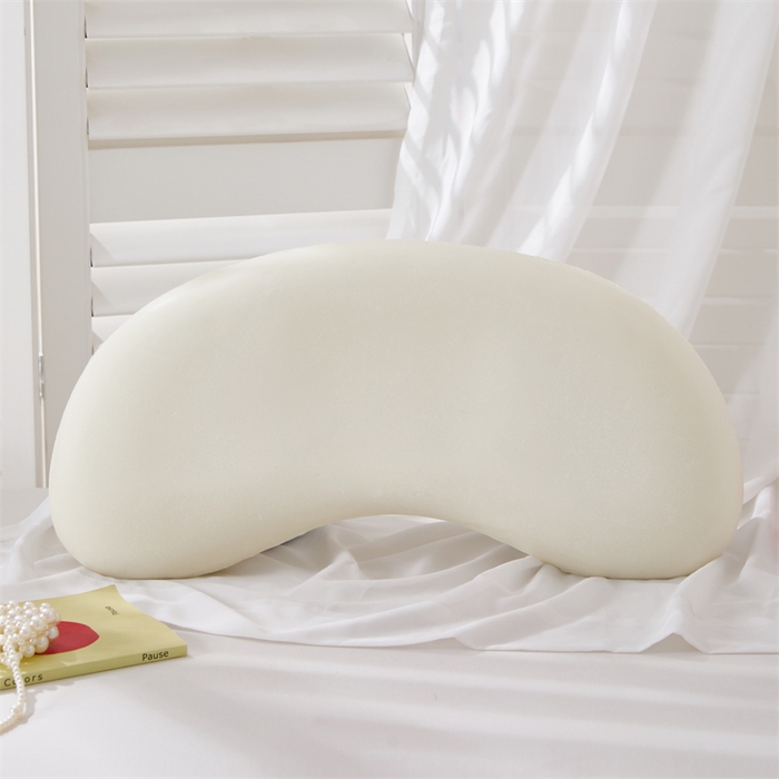 91家纺网 家纺一手货源 找家纺 芯洲 2025新款月牙形记忆枕卡通可爱星星萌趣夏季冰豆豆抱枕四季可用枕头枕芯-星心相印 星心相印-粉 25x60cm/只