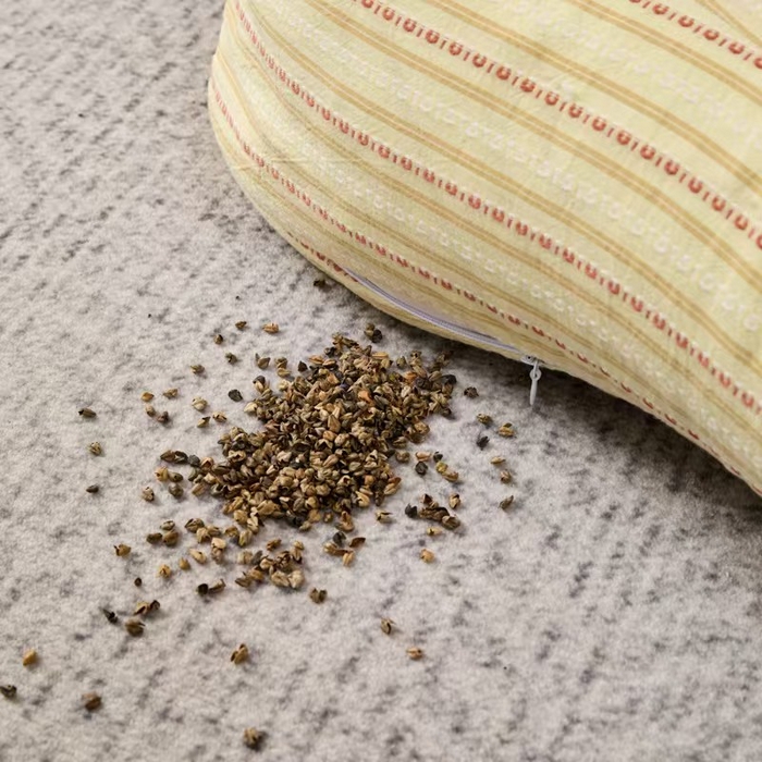 91家纺网 家纺一手货源 找家纺 （总）云熙枕业 2025新款全棉圆柱荞麦枕 枕头枕芯