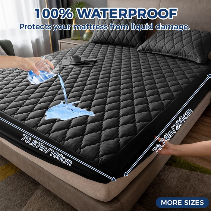 91家纺网 家纺一手货源 找家纺 （总）丝芙妮家居（原乐视家纺） 2025春夏新款外贸夹棉防水单床笠（50件起拿）