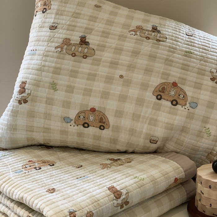 91家纺网 家纺一手货源 找家纺 汇庭 2025春夏新款莱赛尔床盖两件套系列 环游庄园