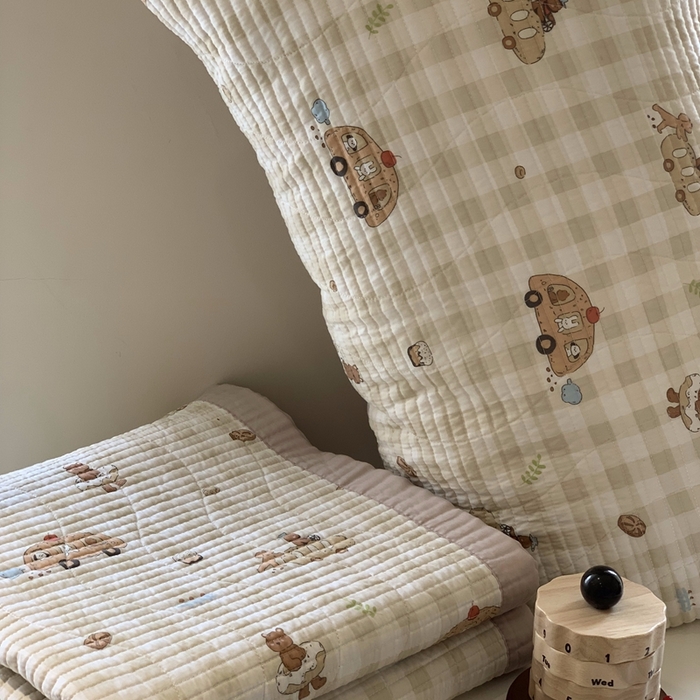 91家纺网 家纺一手货源 找家纺 汇庭 2025春夏新款莱赛尔床盖两件套系列 环游庄园