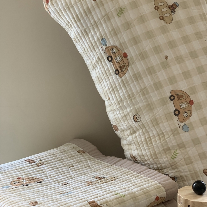 91家纺网 家纺一手货源 找家纺 汇庭 2025春夏新款莱赛尔床盖两件套系列 环游庄园