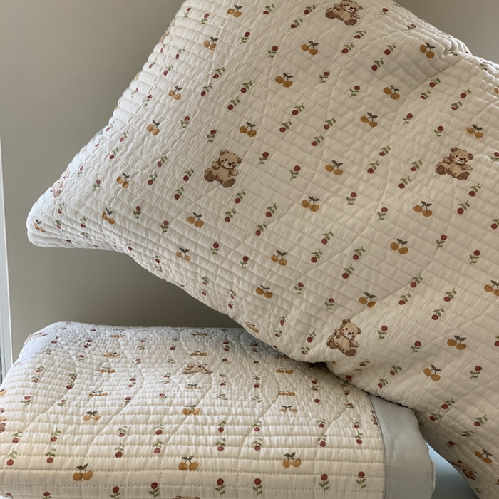 91家纺网 家纺一手货源 找家纺 汇庭 2025春夏新款莱赛尔床盖两件套系列 太阳熊庄园