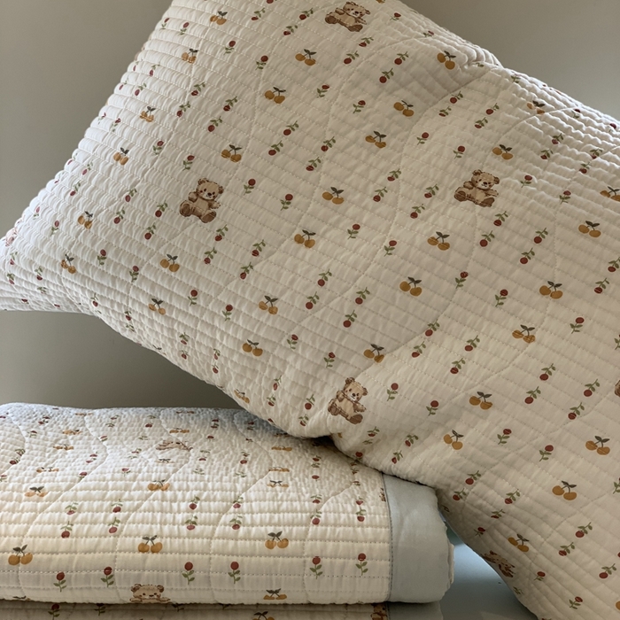 91家纺网 家纺一手货源 找家纺 汇庭 2025春夏新款莱赛尔床盖两件套系列 太阳熊庄园