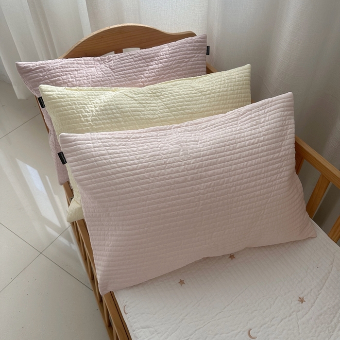 91家纺网 家纺一手货源 找家纺 （总）期遇家居 2025新款糖果色双面绗缝枕套（不含枕芯）双面可用