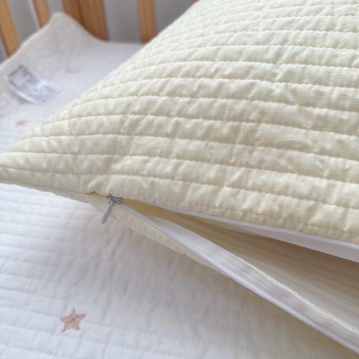 91家纺网 家纺一手货源 找家纺 （总）期遇家居 2025新款糖果色双面绗缝枕套（不含枕芯）双面可用