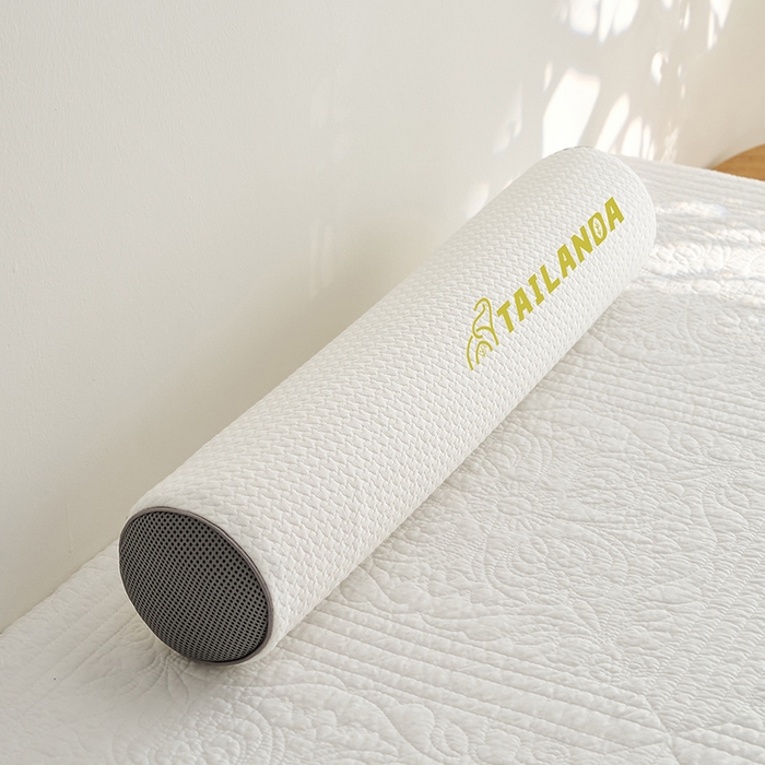 91家纺网 家纺一手货源 找家纺 （总）鼎盛乳胶 2025新款针织圆柱乳胶枕 枕头枕芯