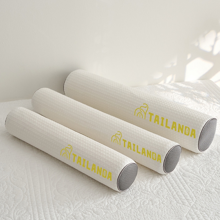 91家纺网 家纺一手货源 找家纺 （总）鼎盛乳胶 2025新款针织圆柱乳胶枕 枕头枕芯