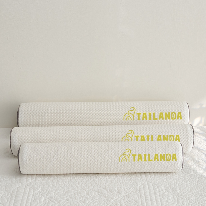 91家纺网 家纺一手货源 找家纺 （总）鼎盛乳胶 2025新款针织圆柱乳胶枕 枕头枕芯