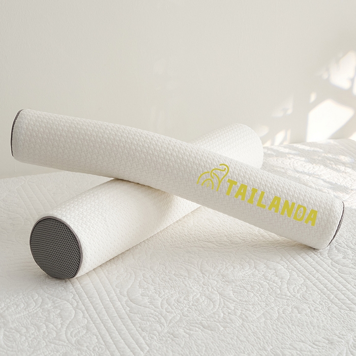 91家纺网 家纺一手货源 找家纺 （总）鼎盛乳胶 2025新款针织圆柱乳胶枕 枕头枕芯