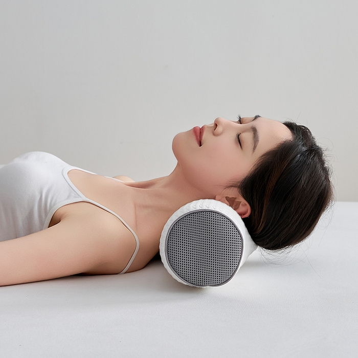 91家纺网 家纺一手货源 找家纺 鼎盛乳胶 2025新款针织圆柱乳胶枕 枕头枕芯 针织乳胶圆柱枕-白色 50x10cm/只