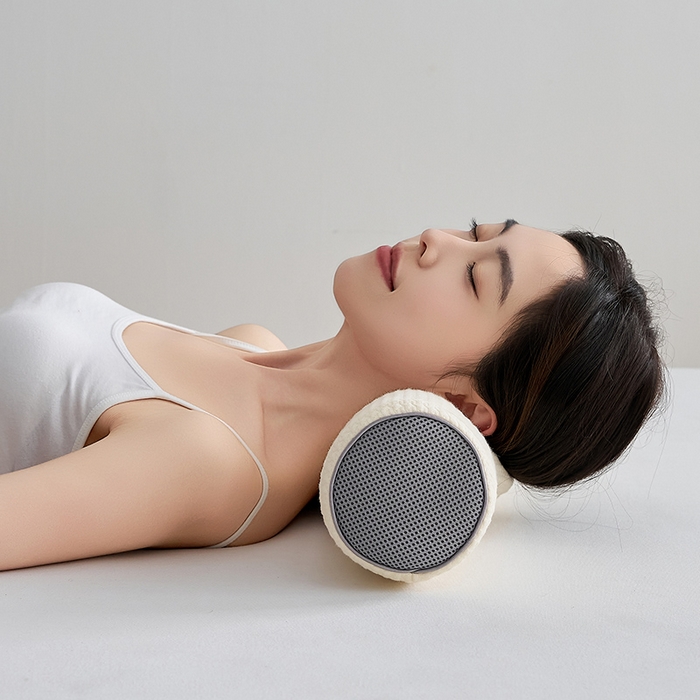 91家纺网 家纺一手货源 找家纺 鼎盛乳胶 2025新款针织圆柱乳胶枕 枕头枕芯 针织乳胶圆柱枕-黄色 50x10cm/只