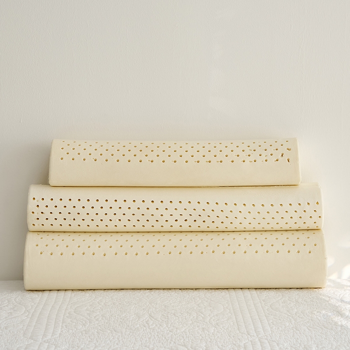 91家纺网 家纺一手货源 找家纺 鼎盛乳胶 2025新款针织圆柱乳胶枕 枕头枕芯 圆柱乳胶内芯图 50x10cm/只