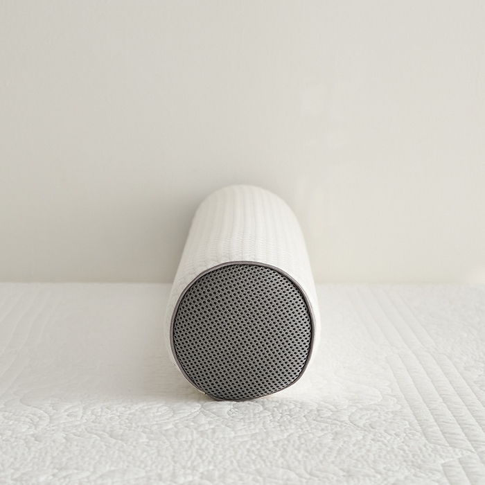 91家纺网 家纺一手货源 找家纺 鼎盛乳胶 2025新款针织圆柱乳胶枕 枕头枕芯 针织乳胶圆柱枕-白色 60x10cm/只