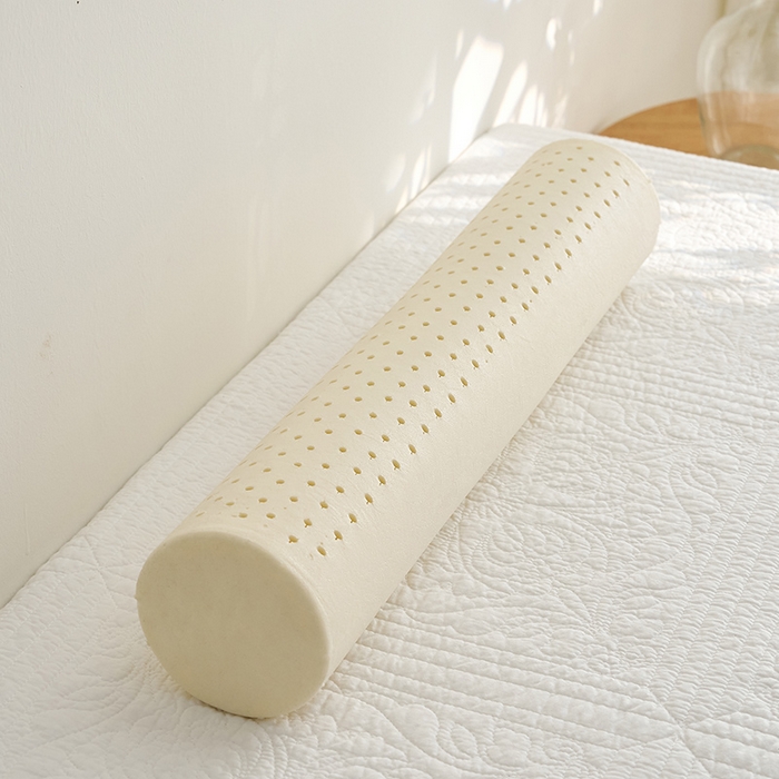 91家纺网 家纺一手货源 找家纺 鼎盛乳胶 2025新款水洗棉圆柱乳胶枕 枕头枕芯 圆柱乳胶内芯图 50x10cm/只