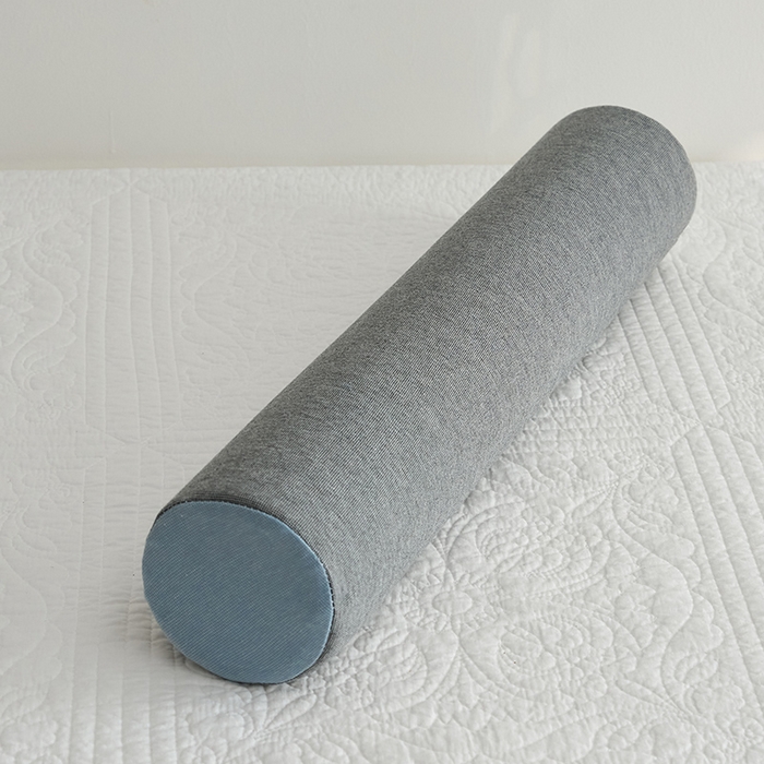 91家纺网 家纺一手货源 找家纺 鼎盛乳胶 2025新款多功能圆柱乳胶枕 枕头枕芯 多功能乳胶圆柱枕-灰 60x10cm/只