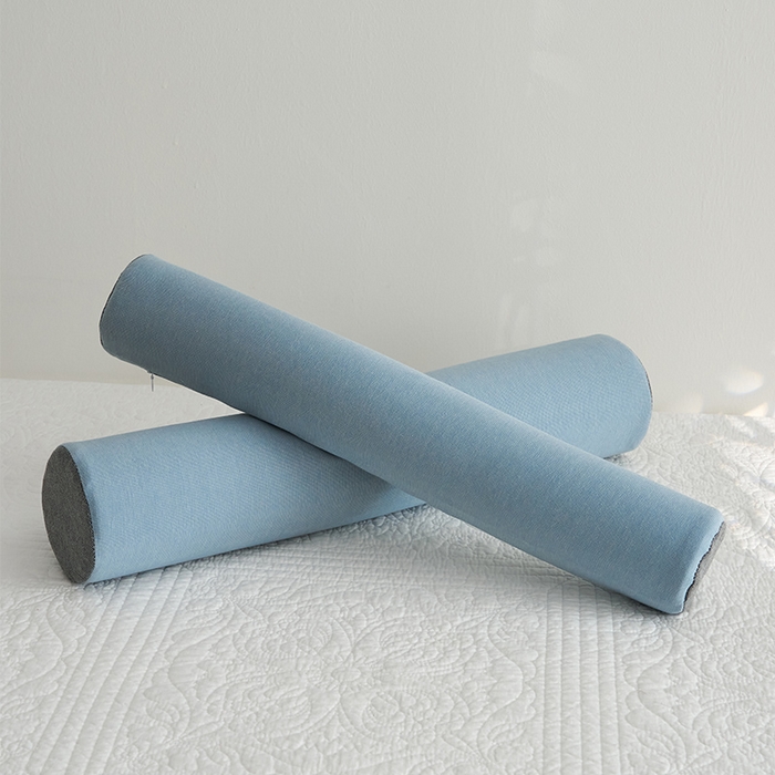 鼎盛乳胶 2025新款多功能圆柱乳胶枕 枕头枕芯 多功能乳胶圆柱枕-蓝 60x10cm/只